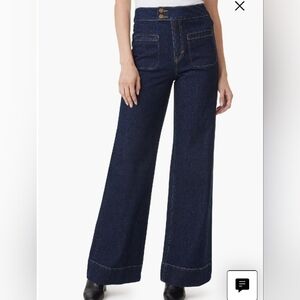 HABITUAL Women's Dark Blue Jeans High waist wide leg Size 27/28